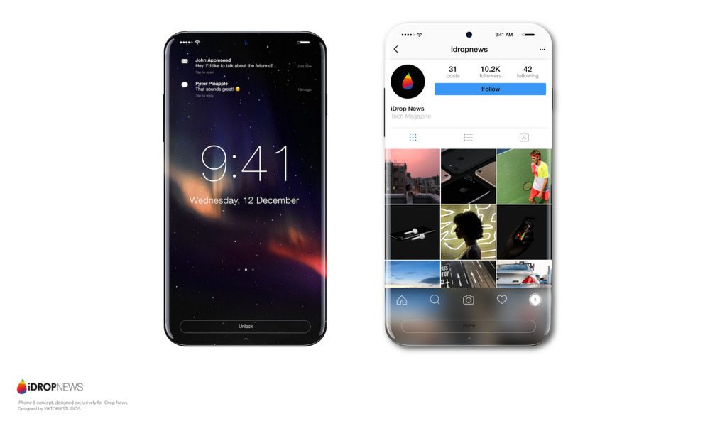 Apple iPhone 8 Concept / iDrop News