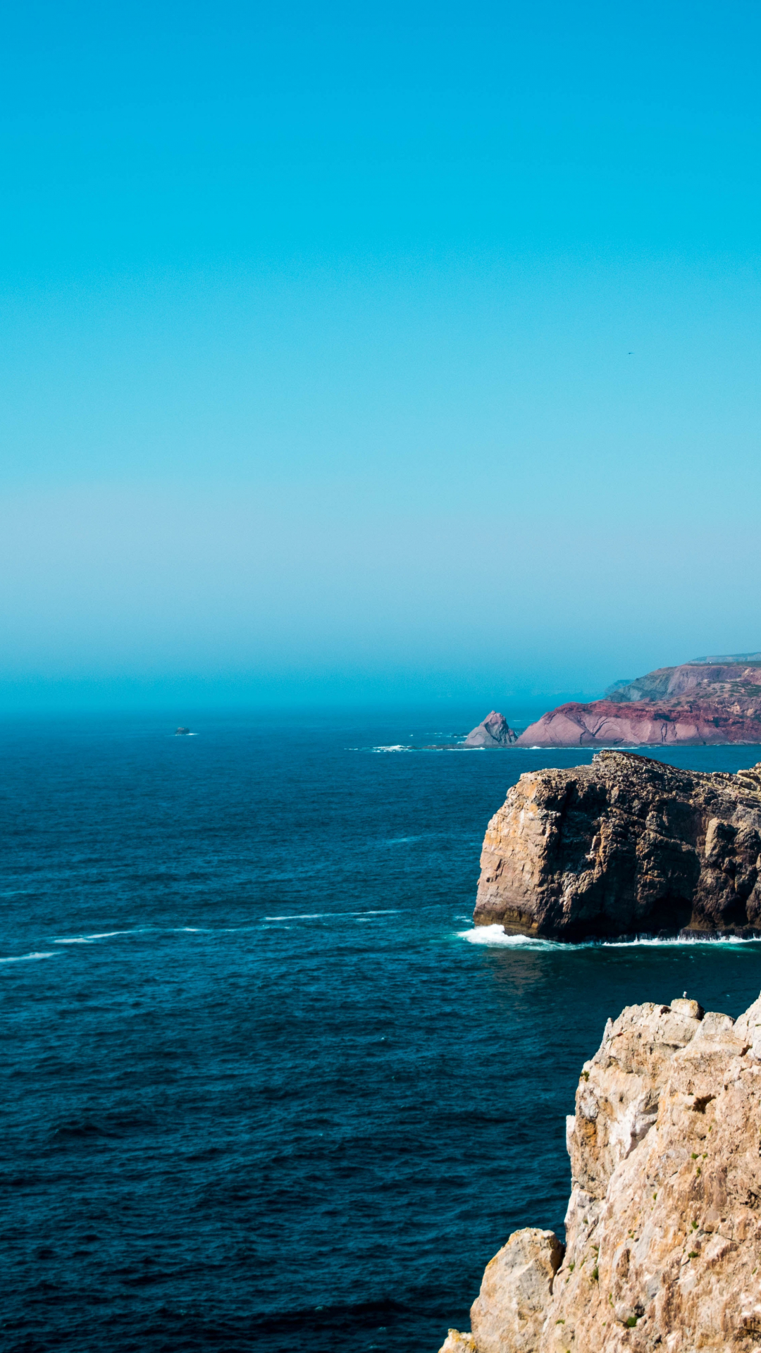 Sea, Cliff, Coast iPhone Wallpaper