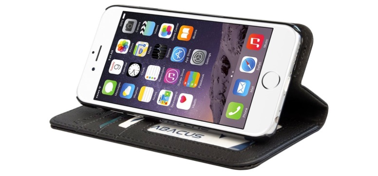Black Flip Kickstand Wallet Case Apple iPhone 6 - 50% OFF