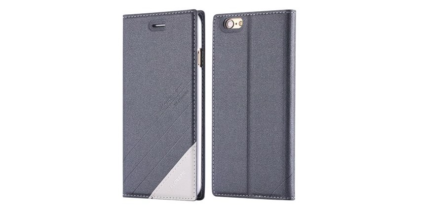 Fashionable Kickstand Wallet Case for iPhone 6 - 67% OFF
