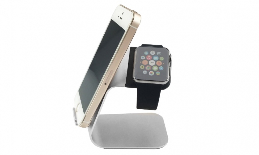 Aluminum Charging Stand for Apple Watch and iPhone - 85% OFF