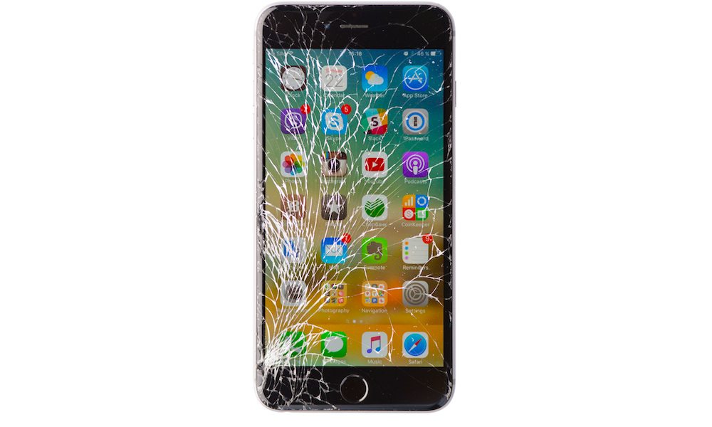 Cracked iPhone Screen