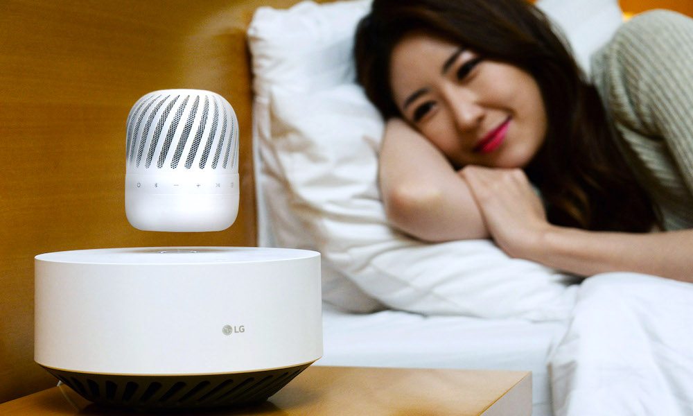 LG Unveils Unique Levitating Bluetooth Speaker - And It's Water Resistant, Too