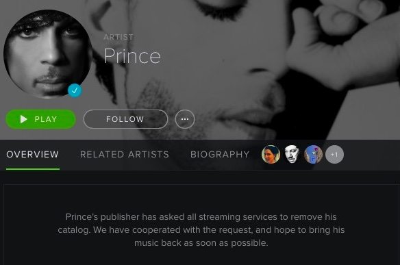 Prince Spotify