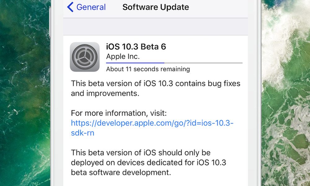 iOS 10.3 Beta 6 Officially Released to Developers