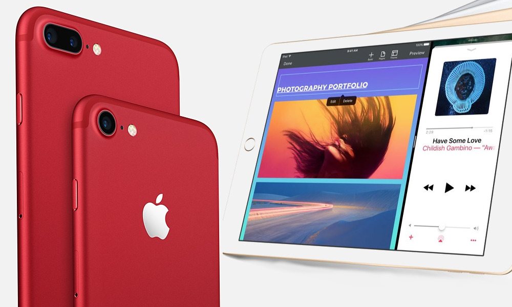 Red iPhone 7, New iPad, Updated iPhone SE Now Available