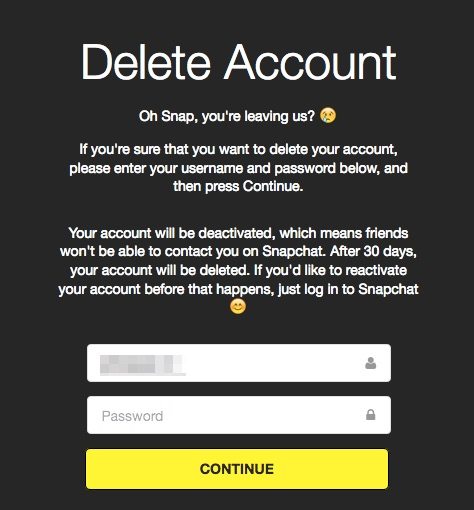 How to Deactivate and Delete Your Snapchat Account