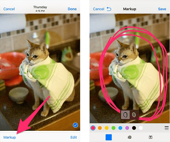 annotate and draw on photos ios 10 messages
