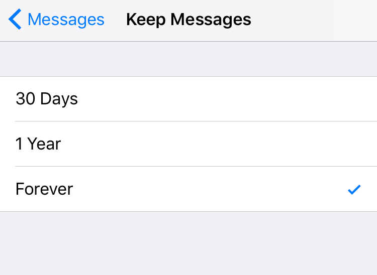 automatically delete messages