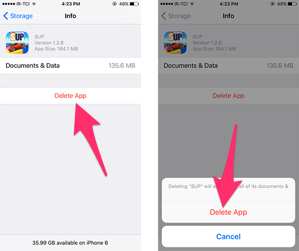 fix storage almost full popup iphone