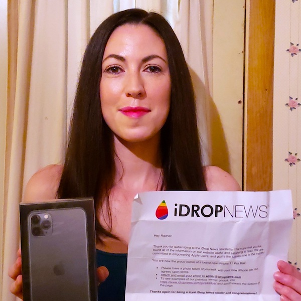 iPhone 11 Pro Max Giveaway Winner Rachel