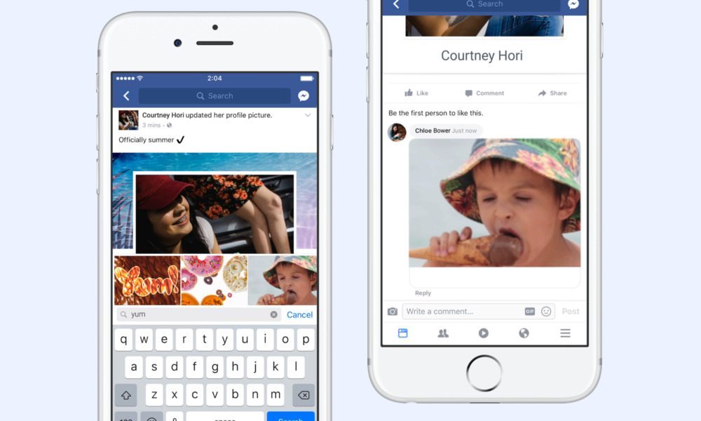 Facebook Adds Built-in GIF Creator to Its iPhone App