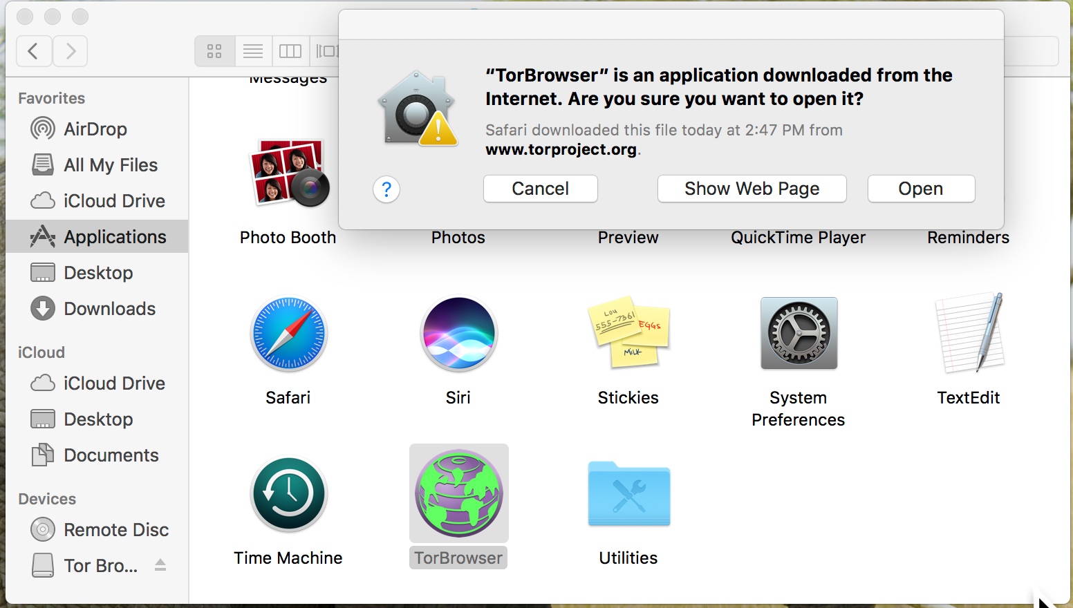 как настроить tor browser на mac os