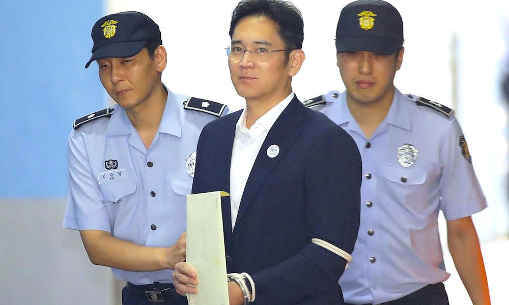 Samsung Chairman Sentenced to Five Years in Prison
