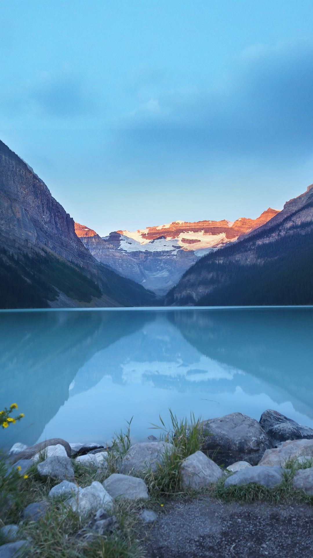 Mountain,Lake, Sky iPhone Wallpaper