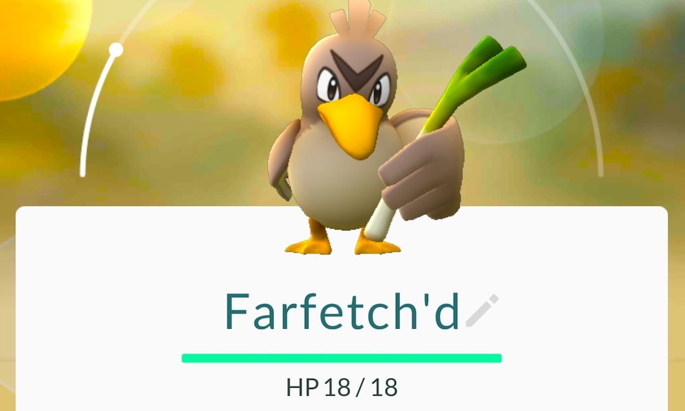 Farfetchâ€™d Is Now Available for a Limited Time in PokÃ©mon GO