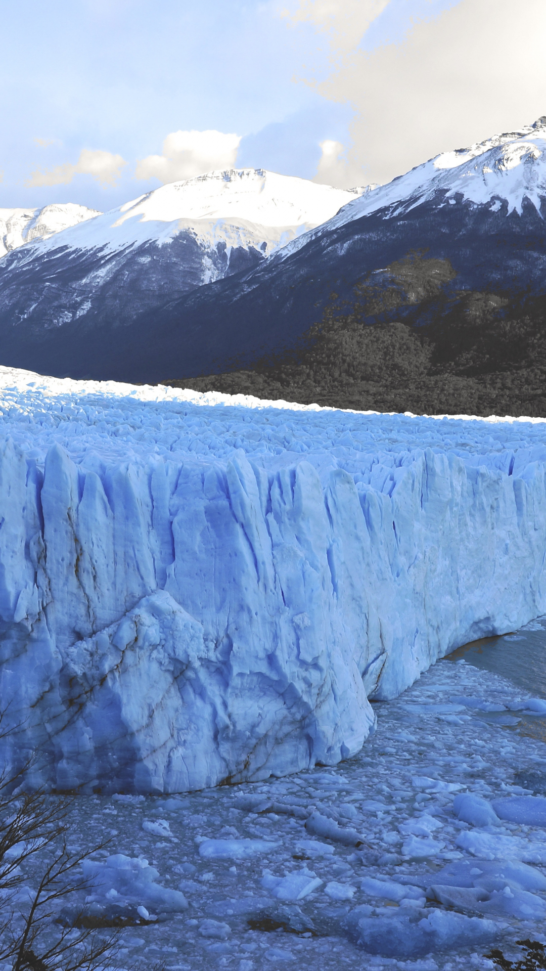 Glacier And Lake iPhone Wallpaper