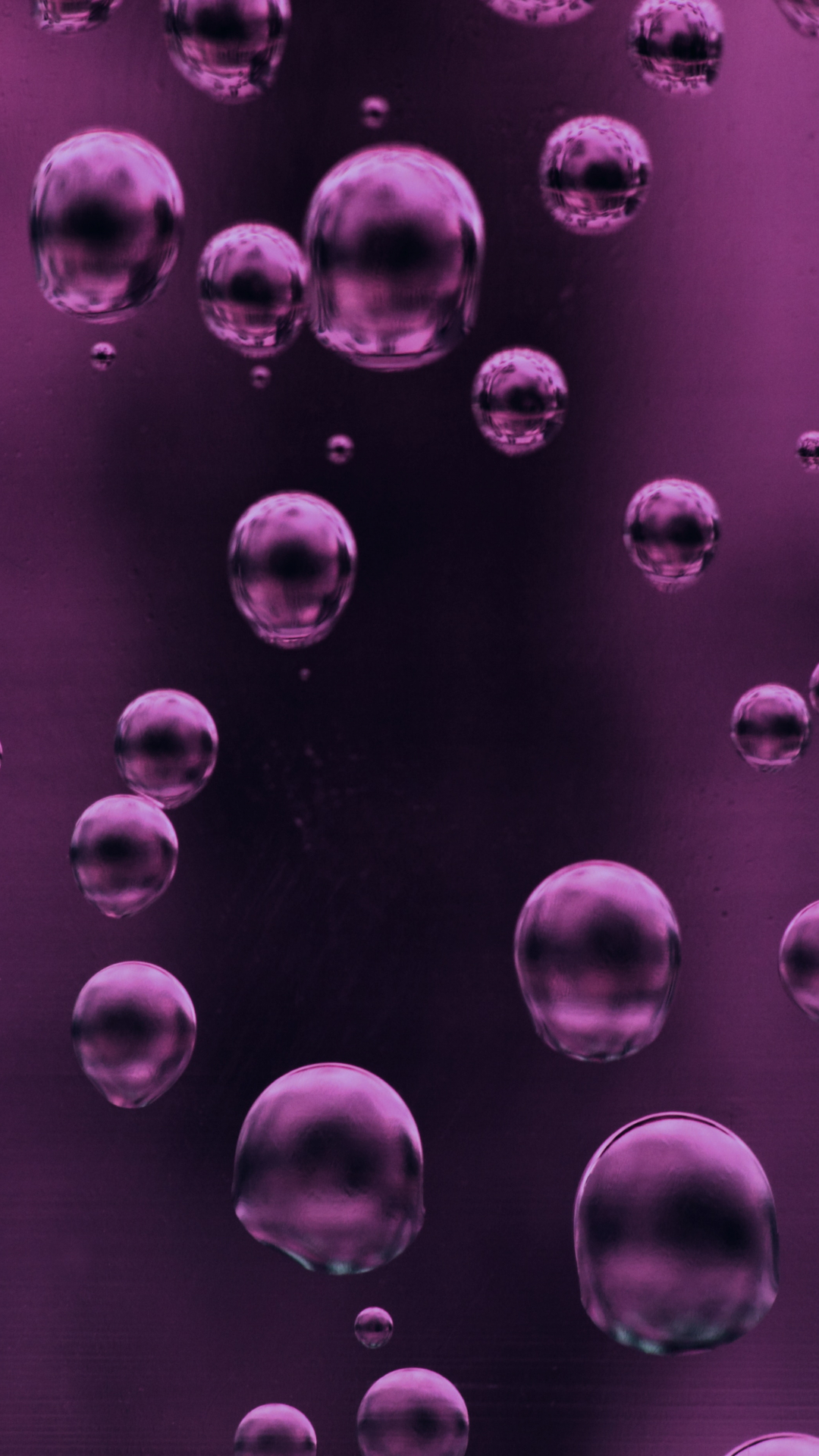 Purple Liquid Bubbles iPhone Wallpaper