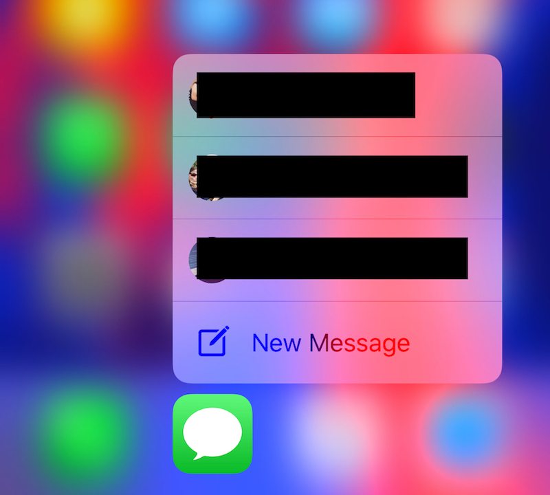3d Touch Imessage