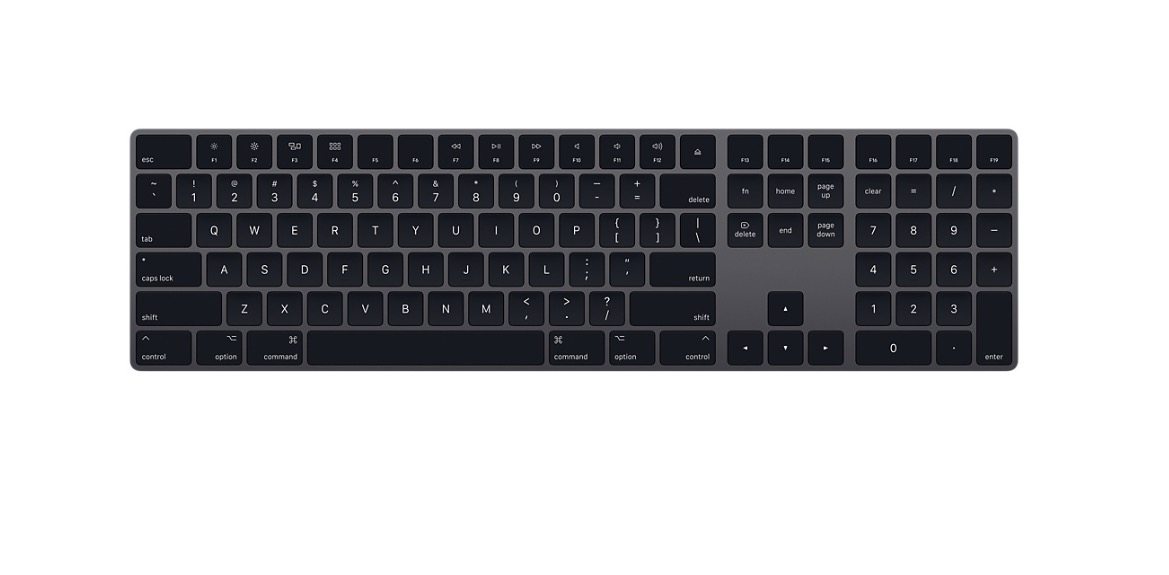 Space Gray Mac Keyboard