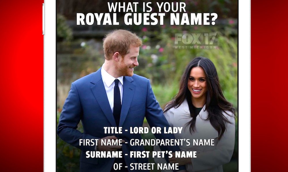 Royal Wedding Guest Name