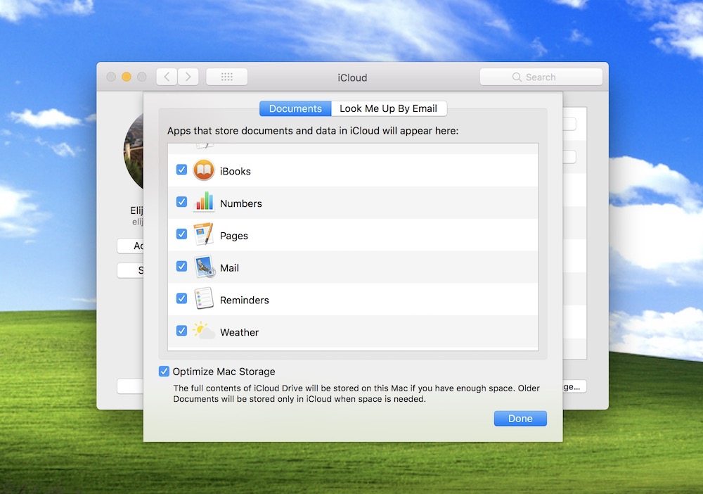 allow icloud for ibook on mac