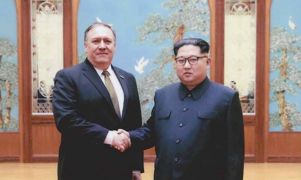 Mike Pompeo With Kim Jong Un