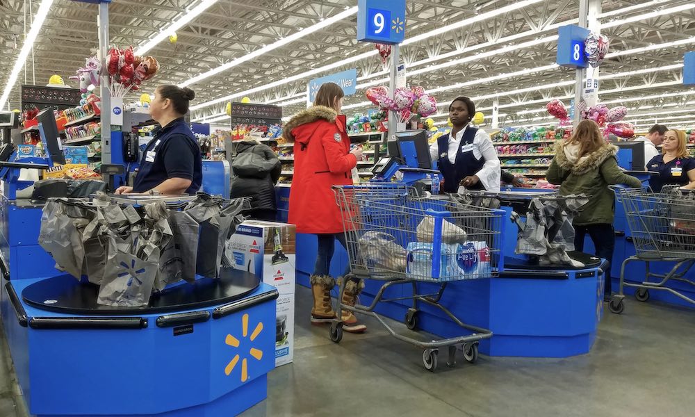 Walmart Cashier And Customer Interaction