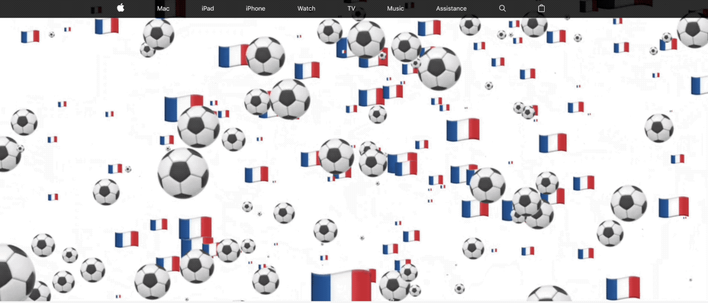 French Soccer World Cup Apple