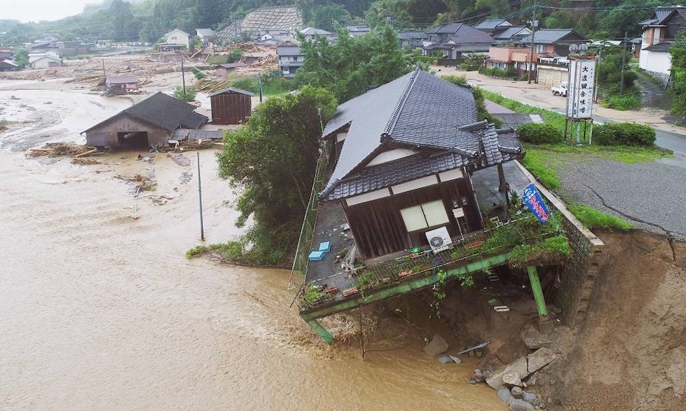 Flooding In Southwestern Japan