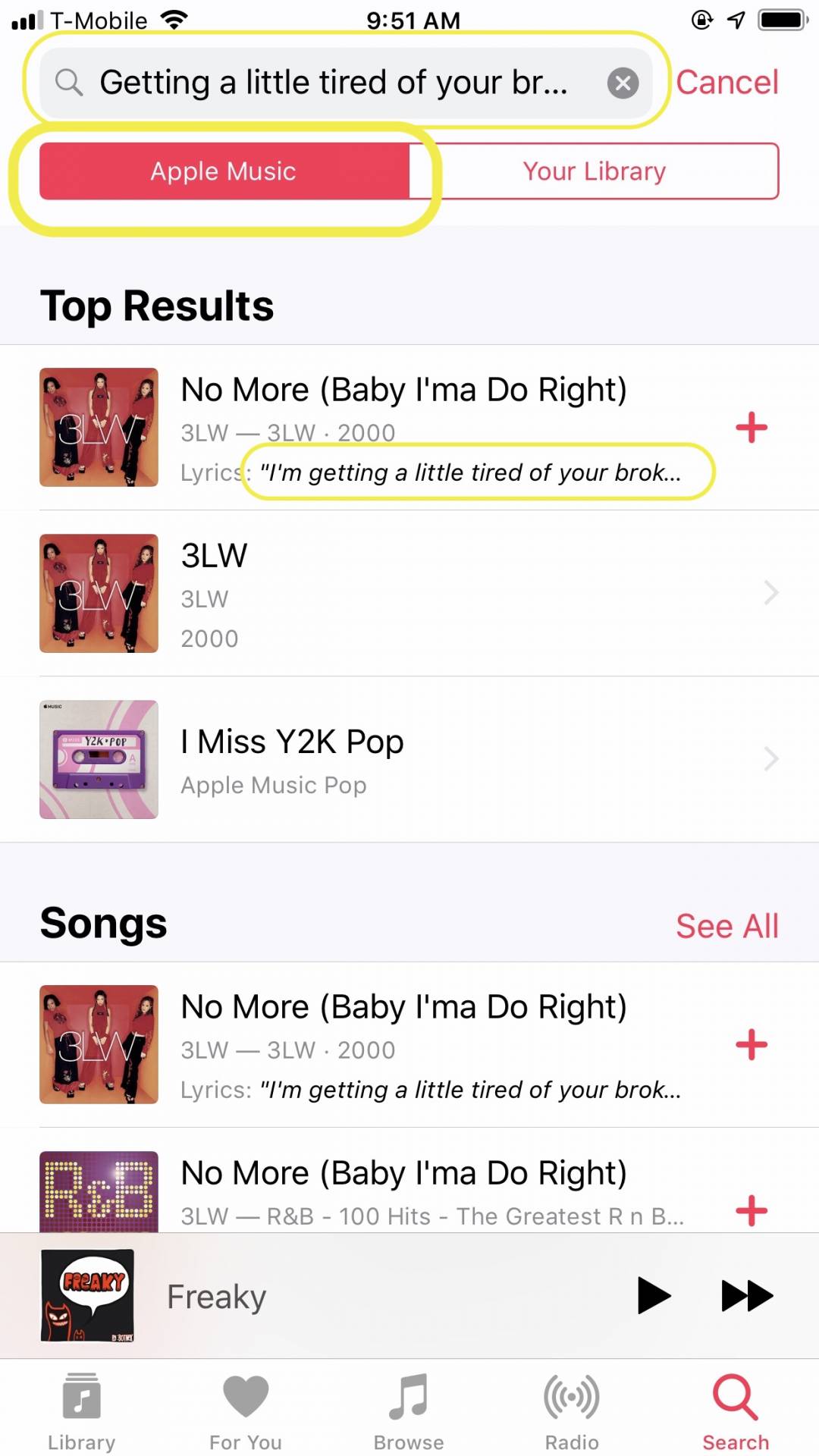 How To Search For Songs With Lyrics In Apple Music 2