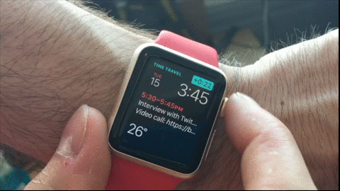 Apple Watch Time Travel