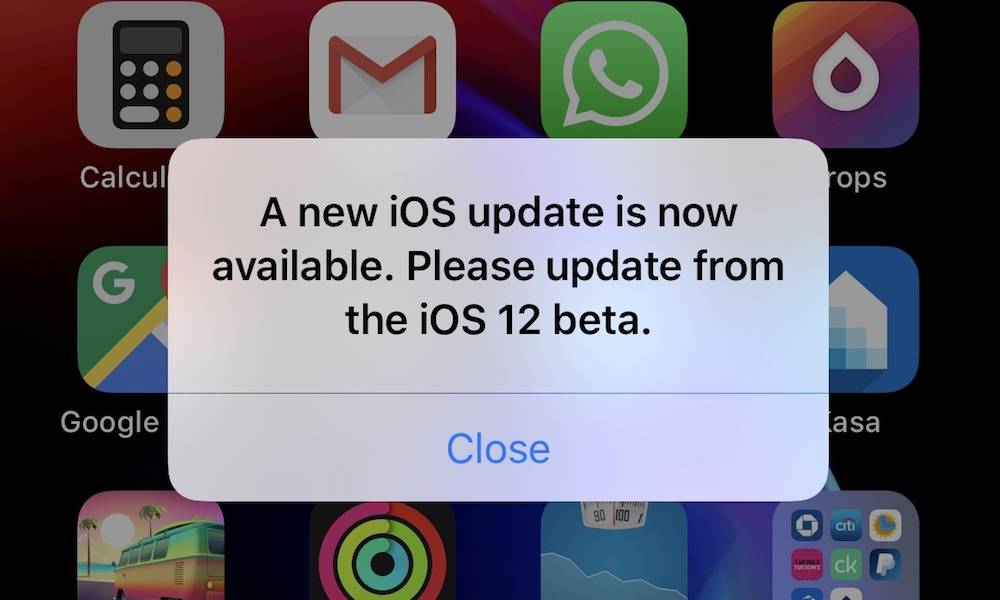 Ios 12 Beta Update