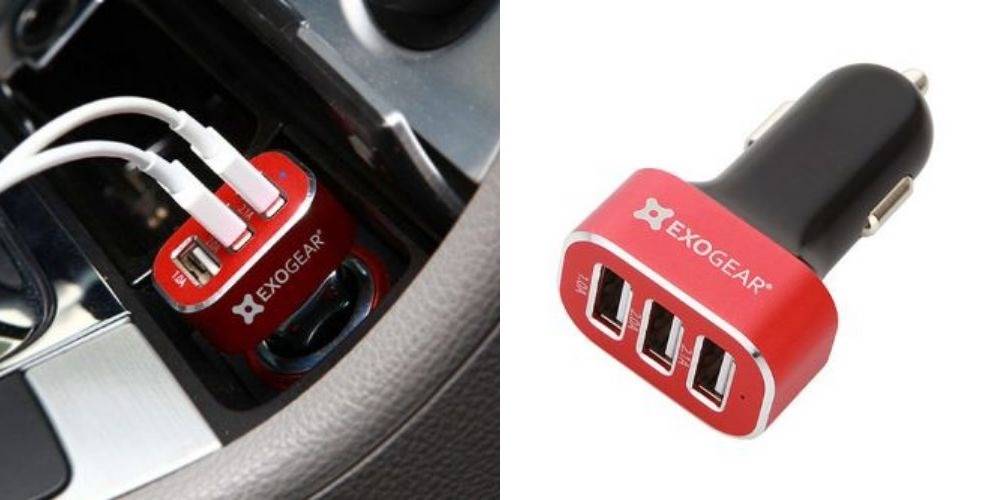 2 Exocharge 3 Port Usb Car Charger