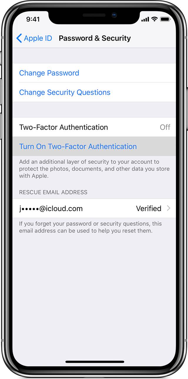 Ios Two Factor Authentication