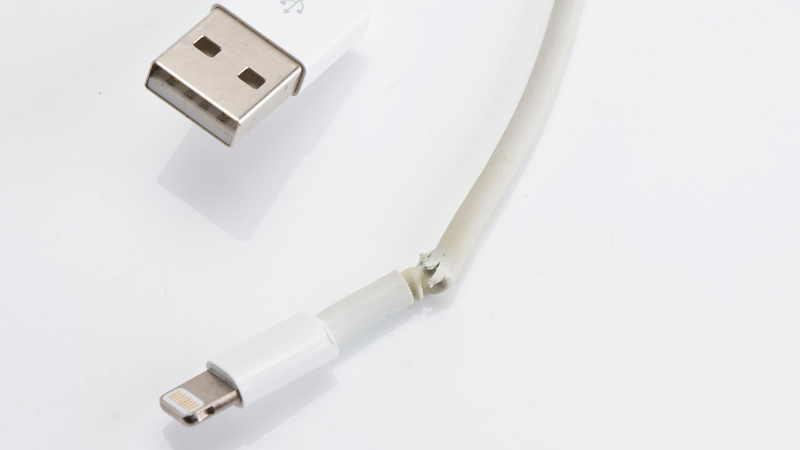 Lightning Cable Frayed