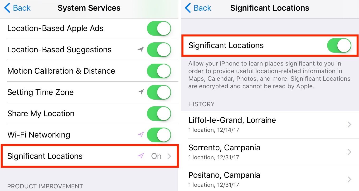 Turn Off Significant Locations In Ios
