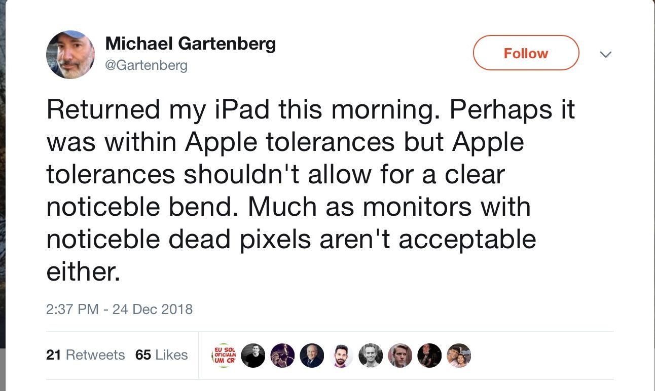 Apple Ipad Bend Tweet