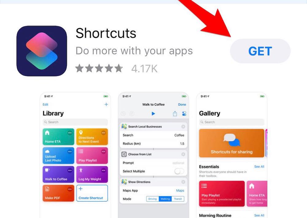 Shortcuts App App Store