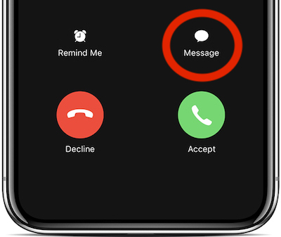 Iphone X Incoming Call
