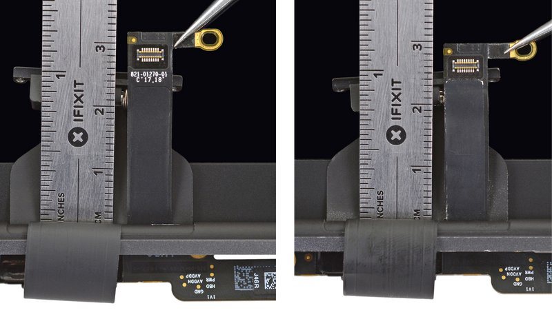 MacBook Flex Display Cable Measurement Comparison