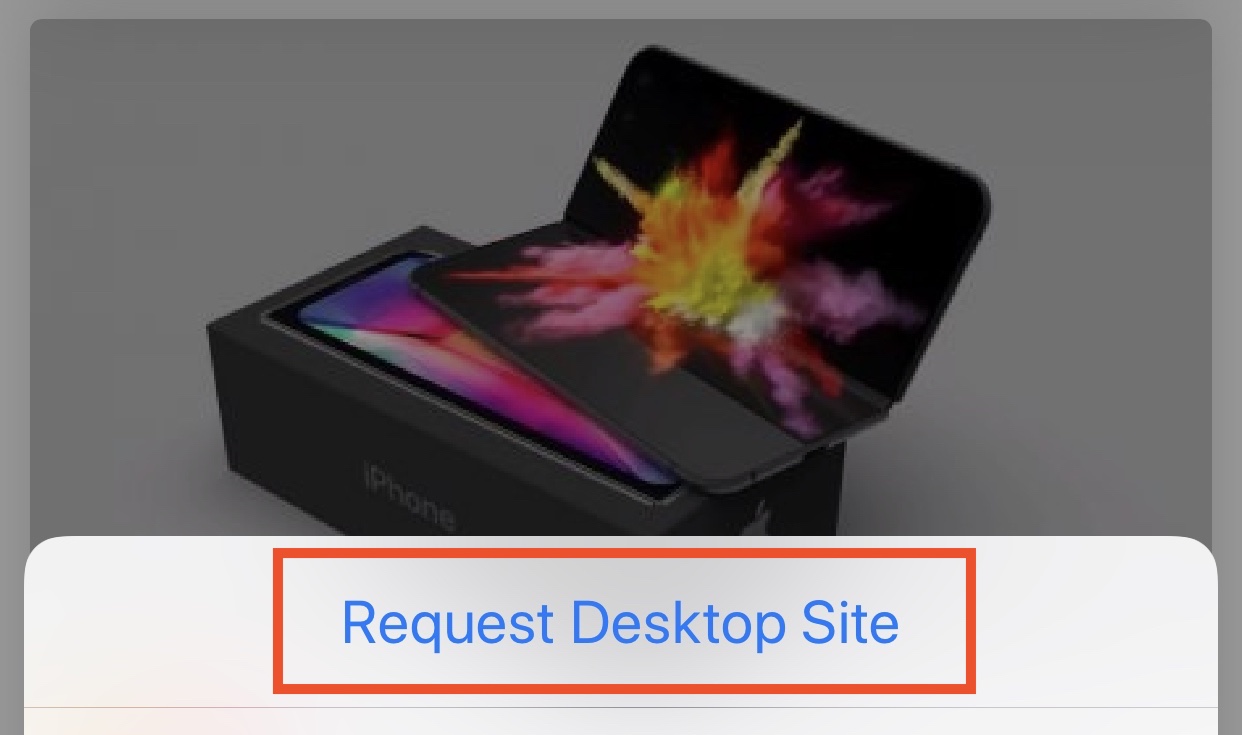 Request Desktop Site Iphone