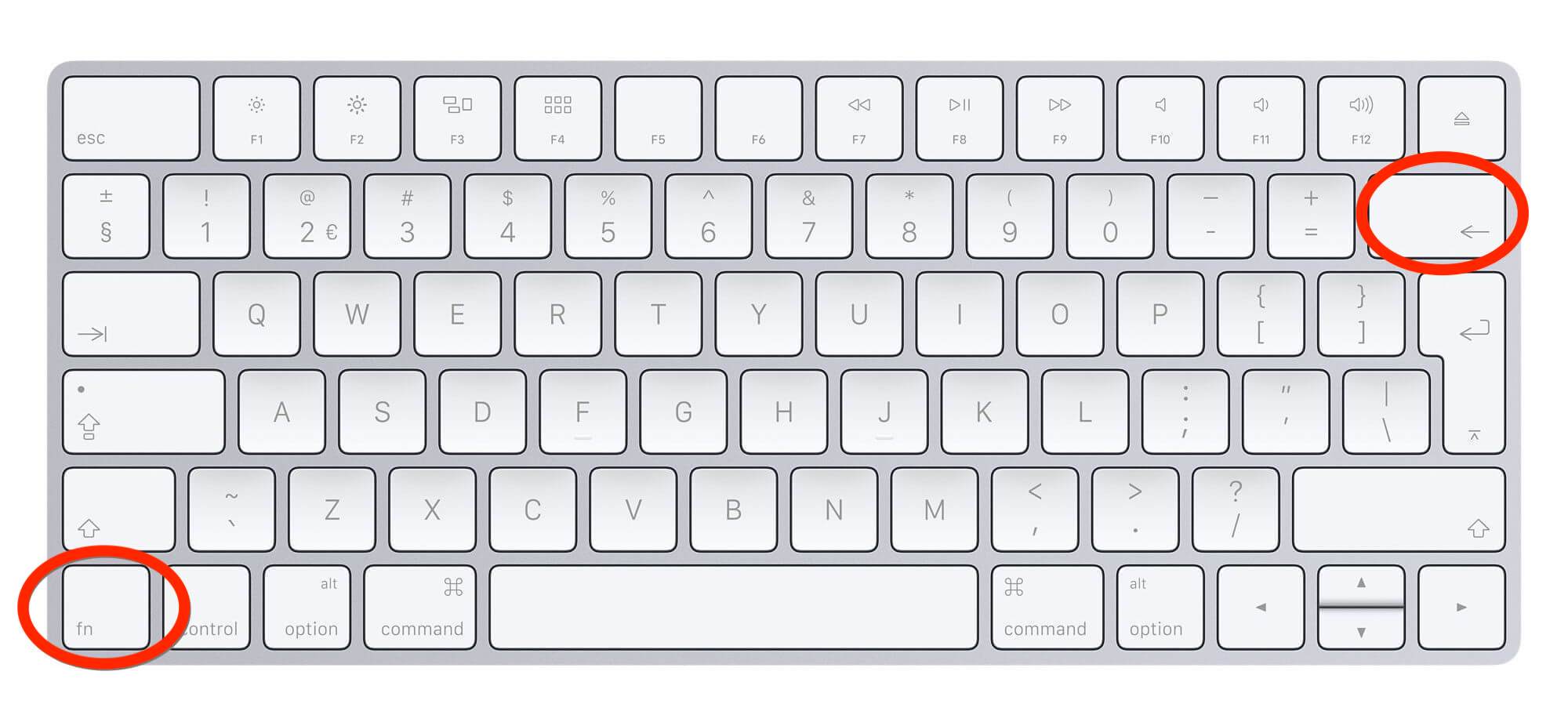 Mac Function Delete Keys
