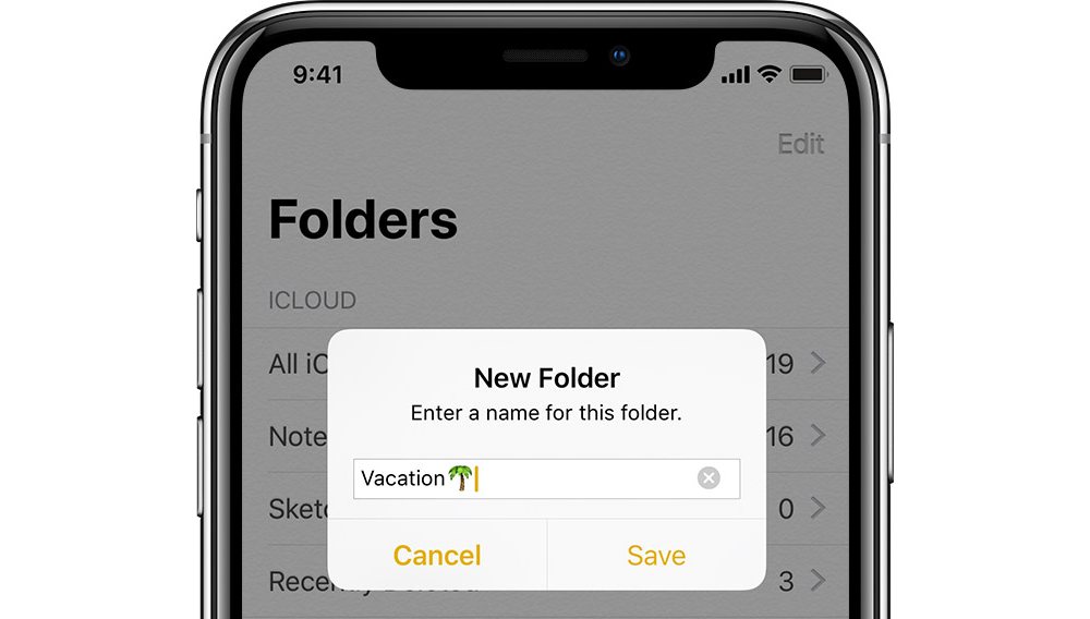 Apple Notes Create Folder On iPhone