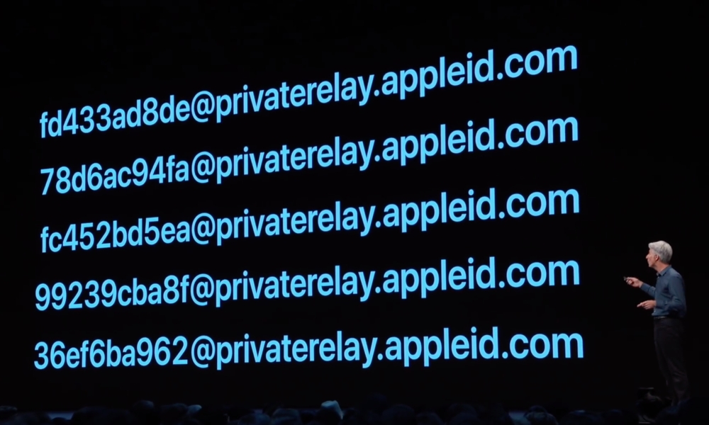 Sign In With Apple Private Addresses From WWDC Keynote
