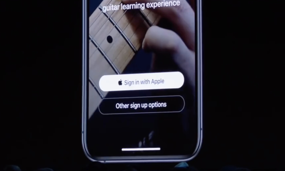 Sign In With Apple Screen From WWDC Keynote