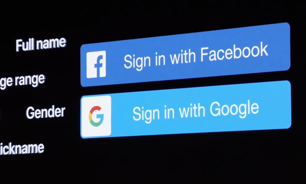 Sign In With Apple FB Google From WWDC Keynote