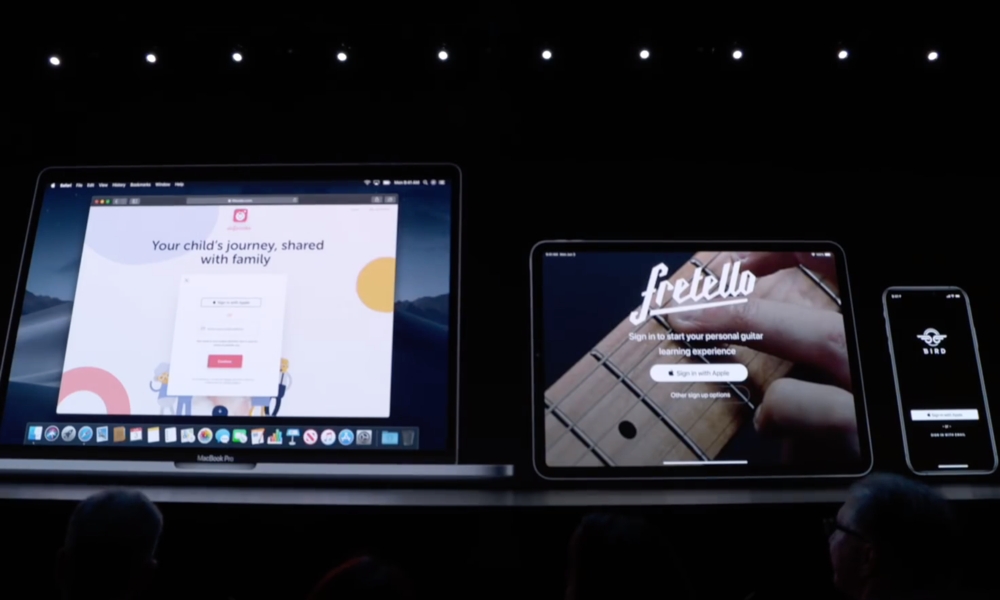 Sign In With Apple Platforms From WWDC Keynote