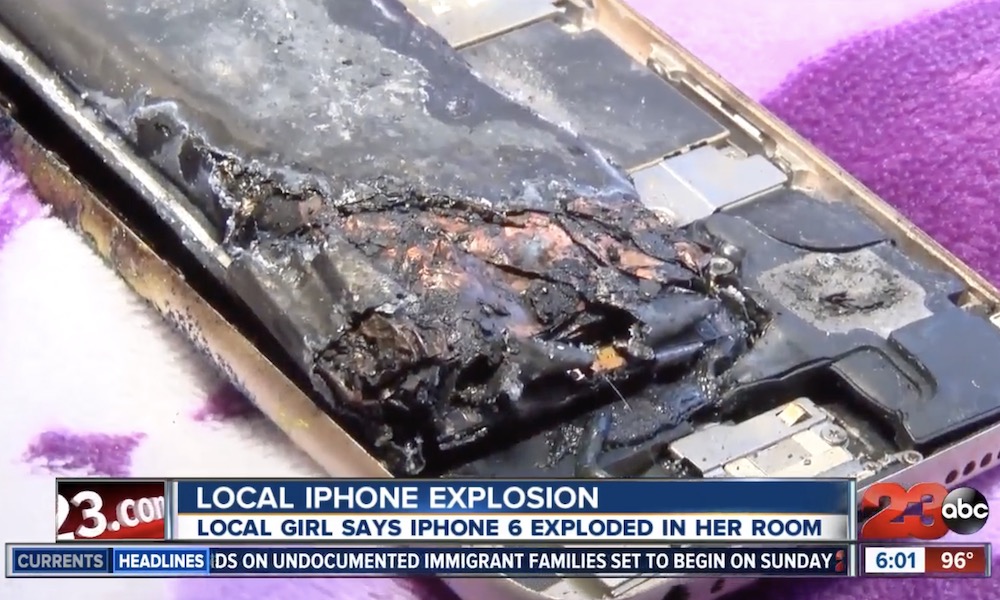 iPhone 6 Catches Fire In Bakersfield California