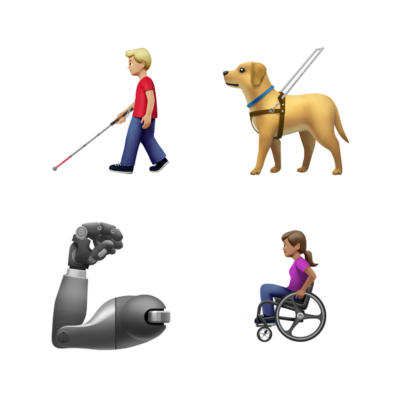 Apple Emoji Day Disability Arm Dog 0716191